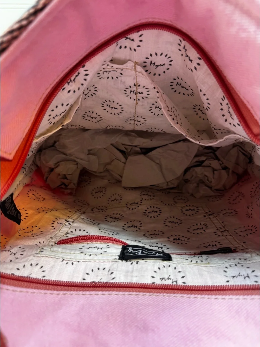 Myra Bag Suzanna Trail Geometric Woven Pink Western Patterned Women’s Backpack